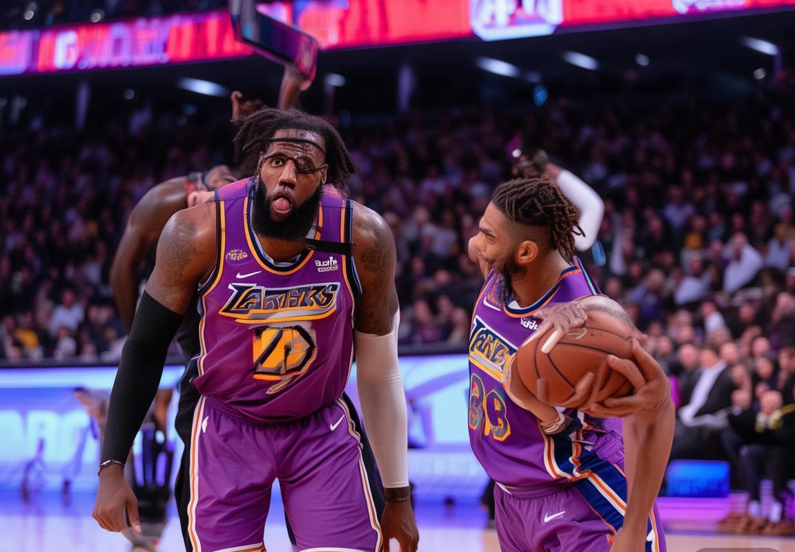 湖人双核詹姆斯戴维斯合砍52分力克76人，重返西部第二